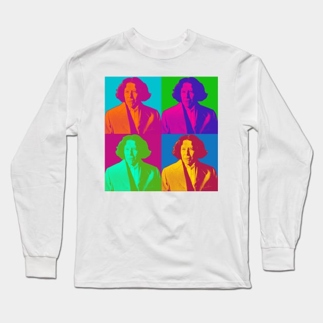 Fran Lebowitz Pop Art Andy Warhol Long Sleeve T-Shirt by So Young So Good